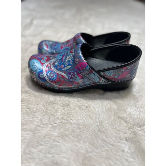 Dansko paisley print clogs mules womens size 10.5/11 - Picture 8 of 8